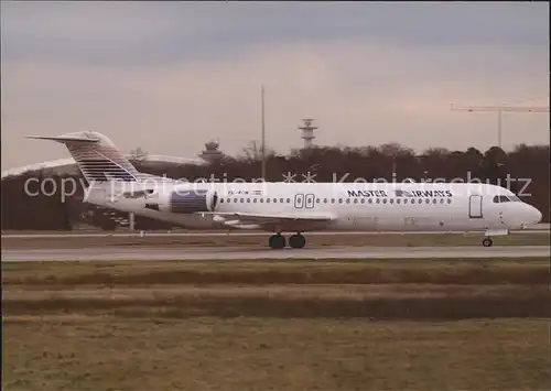 Flugzeuge Zivil Master Airways Fokker 100 YU AOM c n 11321 Kat. Flug