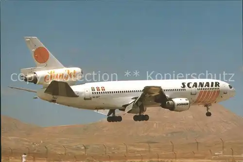 Flugzeuge Zivil Scanair DC10 10 SE DHT C N 47833 Kat. Flug