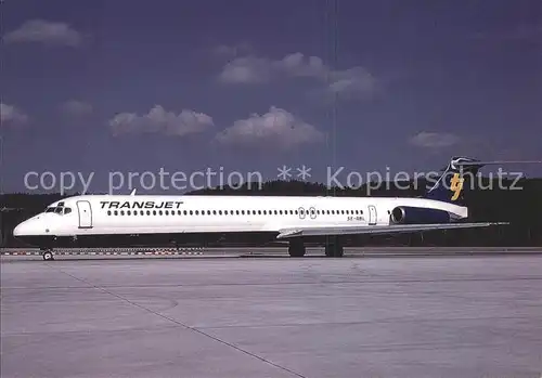 Flugzeuge Zivil Transjet Airways McDonnell Douglas MD 83 SE RBL c n 49707 1487  Kat. Flug