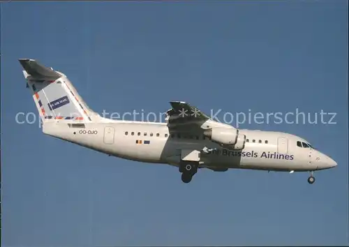 Flugzeuge Zivil SN Brussels Airlines Avro RJ85 OO DJO c n E2279 Kat. Flug