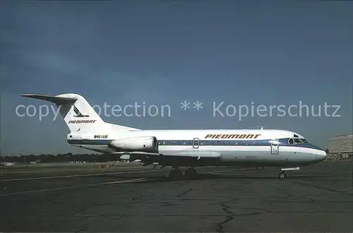 Flugzeuge Zivil Fokker F28 Fellowship 1000 Piedmont Airlines N451US c n 11103 Kat. Flug