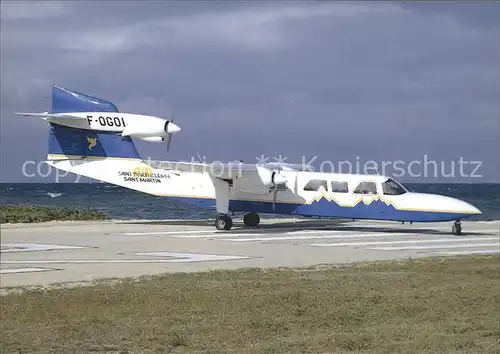 Flugzeuge Zivil Air Saint Barthelemy Saint Martin Pilatus BN 2A Mk.III 2 Trislander F OGOI c n 1037 Kat. Flug