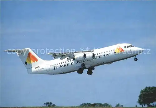 Flugzeuge Zivil Jersey European BAe 146 300 G JEAL Jersey Kat. Flug