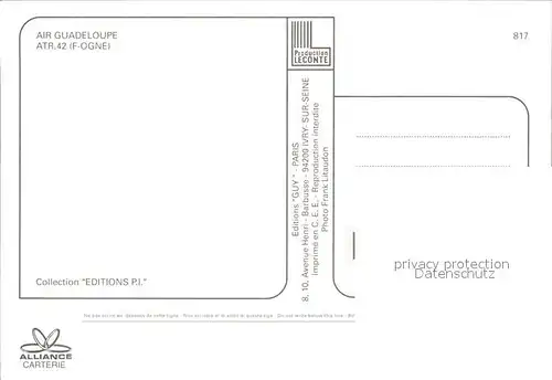 Flugzeuge Zivil Air Guadeloupe ATR 42 F OGNE Kat. Flug