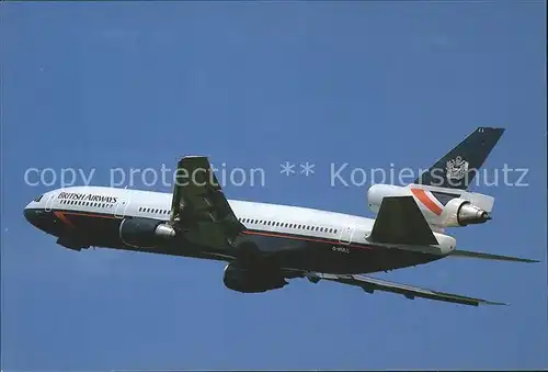 Flugzeuge Zivil British Airways McDonnell Douglas DC 10 30 Kat. Flug