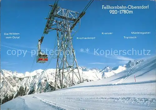 Seilbahn Fellhornbahn-Oberstdorf Faistenoy Stillachtal / Bahnen /