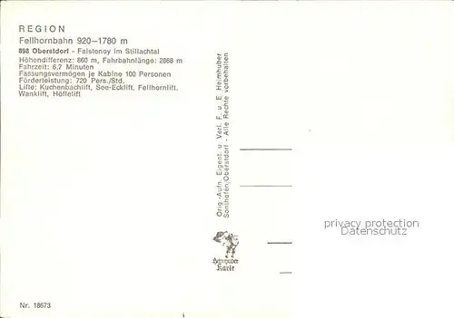 Seilbahn Fellhornbahn-Oberstdorf Faistenoy Stillachtal / Bahnen /