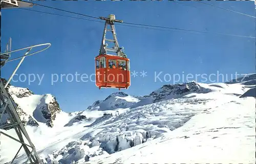 Seilbahn Spielboden-Laengfluh Saas-Fee Egginerjoch  / Bahnen /