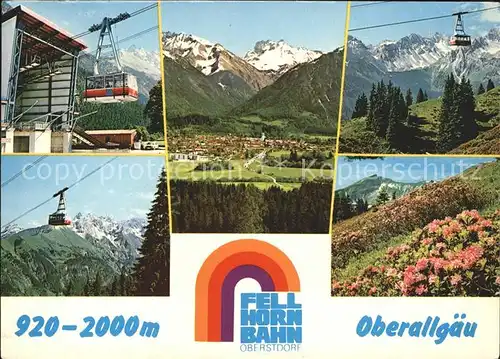 Seilbahn Fellhornbahn Oberstdorf Oberallgaeu / Bahnen /