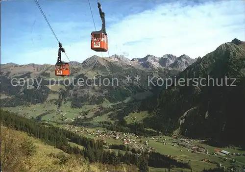 Seilbahn Walmendingerhornbahn Hammerspitze Schafalpkoepfen  / Bahnen /