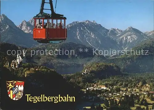 Seilbahn Tegelbergbahn Alpsee  / Bahnen /