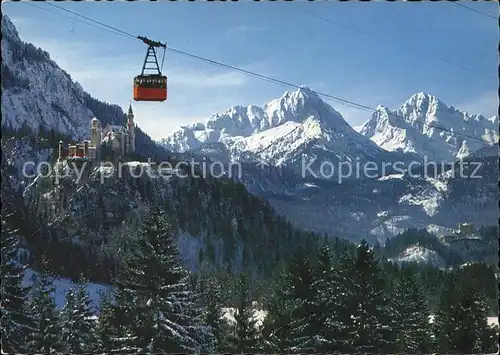 Seilbahn Tegelbergbahn Koenigsschloss Neuschwanstein  / Bahnen /