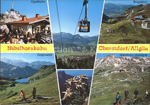 Seilbahn Nebelhornbahn Oberstdorf Allgaeu Gipfelhuette  / Bahnen /