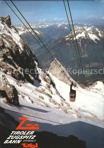 Seilbahn Tiroler Zugspitzbahn Fahrpreise  / Bahnen /