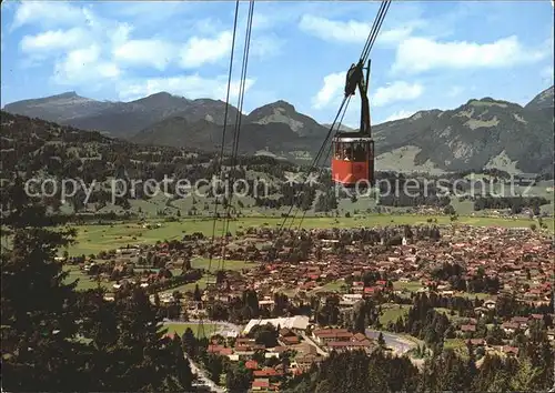 Seilbahn Nebelhornbahn Oberstdorf Allgaeuer Alpen  / Bahnen /