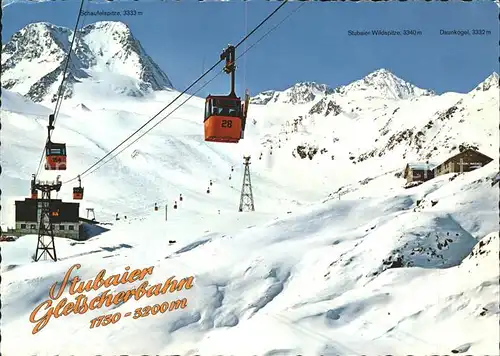 Seilbahn Stubaier Gletscherbahn Fernau Dresdnerhuette Daunkogel / Bahnen /