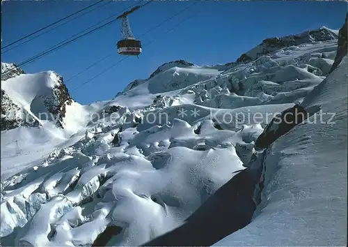 Seilbahn Laengfluh Saas Fee Wallis Egginerjoch Felskinn Feegletscher  / Bahnen /