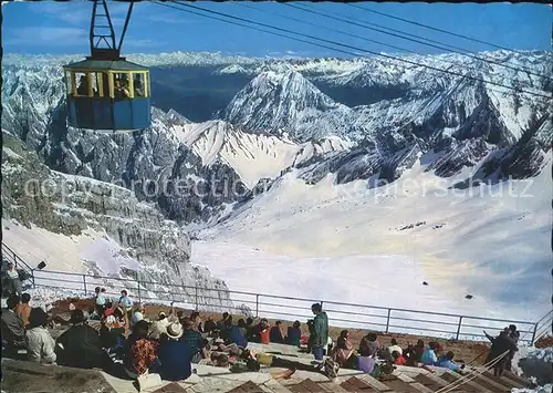 Seilbahn Zugspitz-Gipfelbahn Zugspitze Mieminger Kette Inntal Stubaier Alpen  / Bahnen /