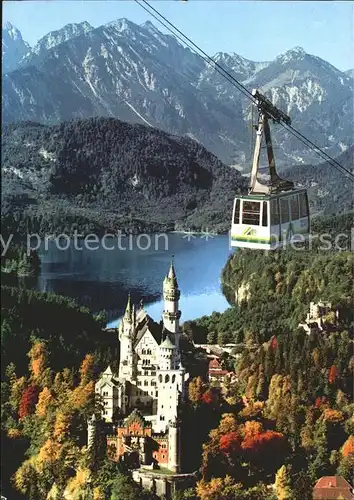 Seilbahn Koenigsschloss Neuschwanstein Alpsee  / Bahnen /