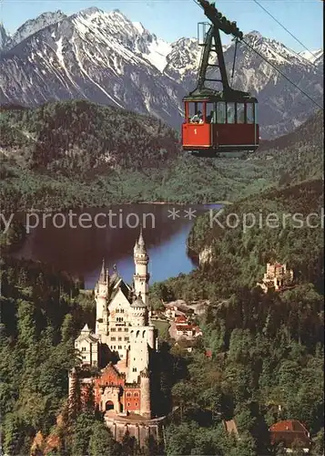 Seilbahn Tegelberg Schloss Neuschwanstein Hohenschwangau Alpsee  / Bahnen /