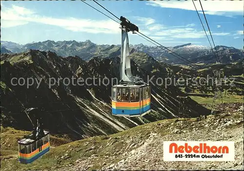 Seilbahn Nebelhorn Oberstdorf Allgaeu Hoher Ifen  / Bahnen /