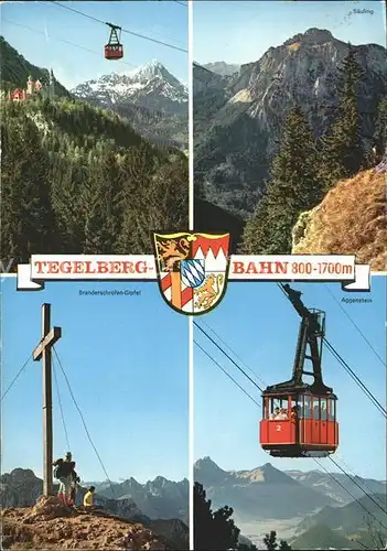 Seilbahn Tegelberg Saeuling Branderschrofen-Gipfel Aggenstein / Bahnen /