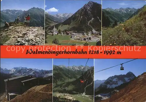 Seilbahn Walmendingerhorn Mittelberg Kleinwalsertal / Bahnen /