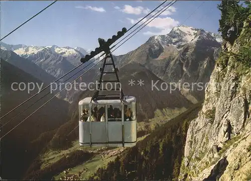 Seilbahn Penken Mayrhofen Zillertal / Bahnen /