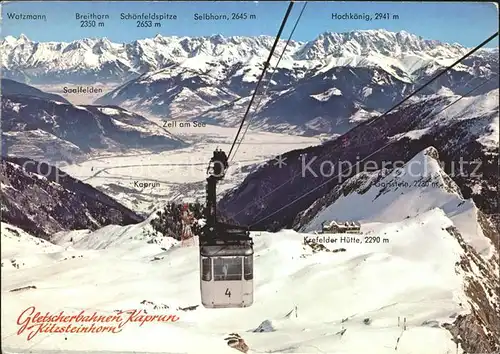 Seilbahn Gletscherbahn Kaprun Kitzsteinhorn  / Bahnen /