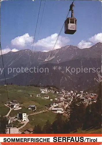 Seilbahn Serfaus Tirol / Bahnen /