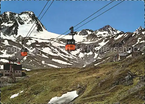 Seilbahn Stubaier Gletscherbahn Sektion 1 Mittelstation Fernau Sektion 2 Eisgrat Daunkogel / Bahnen /
