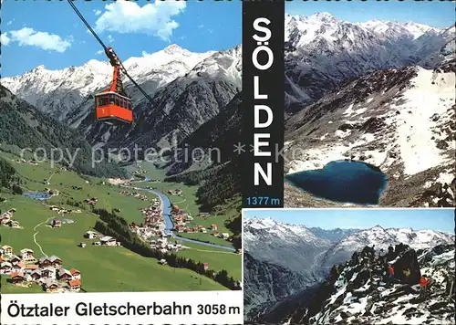 Seilbahn oetztaler Gletscherbahn Soelden  / Bahnen /