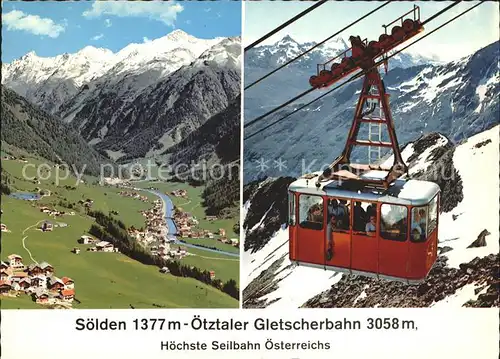 Seilbahn Soelden oetztaler Gletscherbahn  / Bahnen /