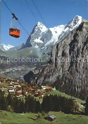 Seilbahn Schilthornbahn Muerren Eiger Moench / Bahnen /