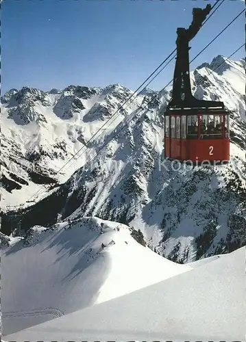 Seilbahn Walmendingerhorn Schafalpen Zwoelferkopf Mittelberg / Bahnen /