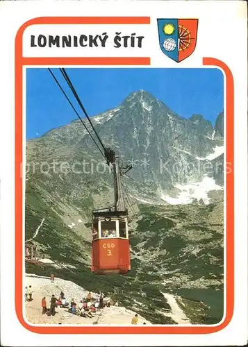 Seilbahn Lomnicky Stit Vysoke Tatry Hohe Tatra / Bahnen /