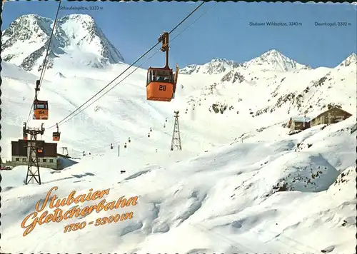 Seilbahn Stubaier Gletscherbahn Wildspitze Daunkogel Dresdnerhuette / Bahnen /