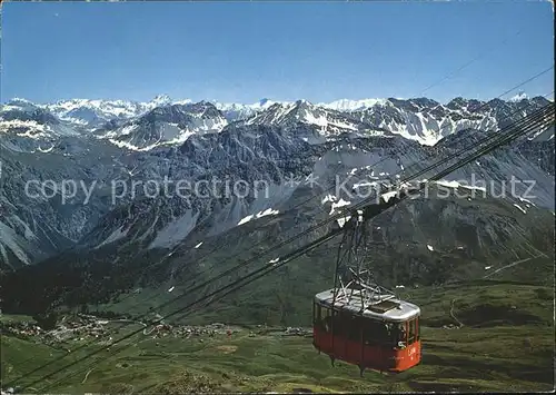 Seilbahn Arosa.Weisshorn Berninagruppe / Bahnen /