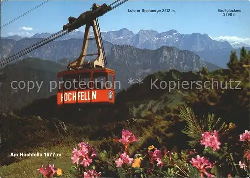 Seilbahn Hochfelln Bergen Bayerische Alpen  / Bahnen /