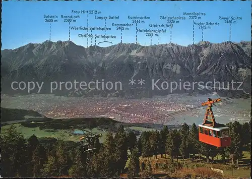 Seilbahn Patscherkofelbahn Innsbruck Nordkette Tirol / Bahnen /