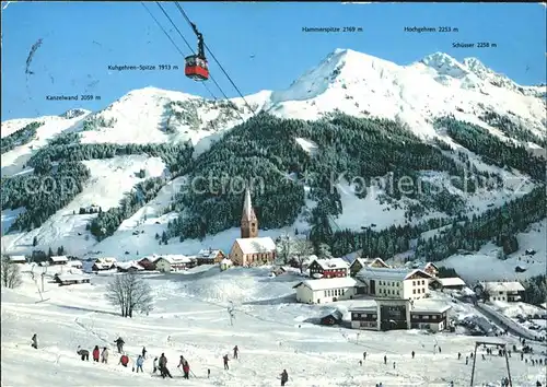 Seilbahn Walmendingerhorn Mittelberg Kleinwalsertal  / Bahnen /