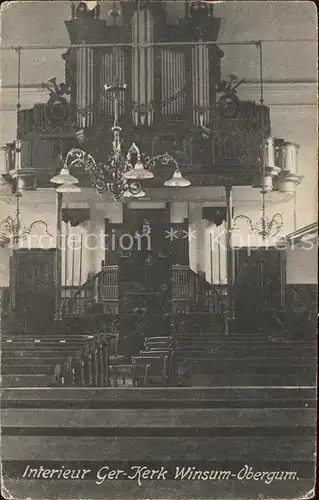 Kirchenorgel Ger Kerk Winsum Obergum Kat. Musik