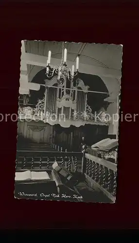 Kirchenorgel Wieuwerd Kerk Kat. Musik