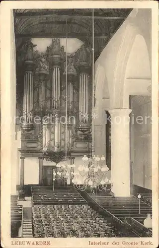 Kirchenorgel Leeuwarden  Kat. Musik
