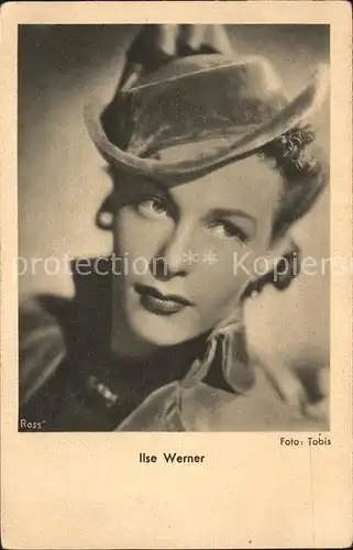 Schauspieler Ilse Werner Foto Tobis Kat. Kino und Film