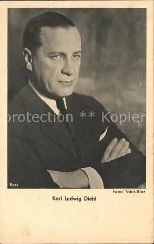 Schauspieler Karl Ludwig Diehl Foto Tobis Binz Kat. Kino und Film