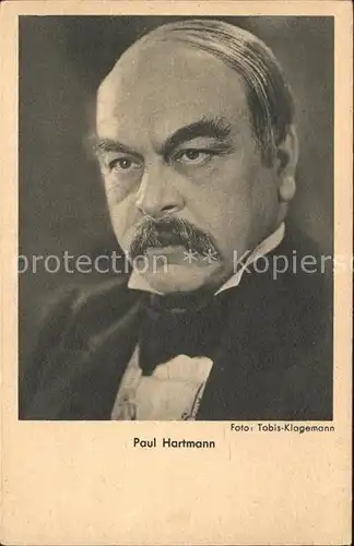 Schauspieler Paul Hartmann Foto Tobis Klagemann Kat. Kino und Film