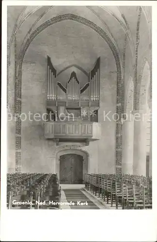 Kirchenorgel Groenlo Ned. Hervormde Kerk Kat. Musik