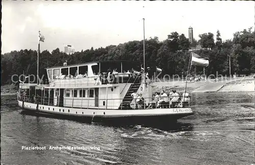 Motorboote Plezierboot Arnhem Westerbouwing  Kat. Schiffe