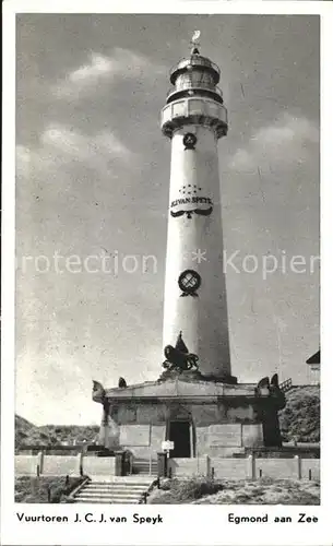 Leuchtturm Lighthouse Egmond aan Zee Vuurtoren J.C.J. van Speyk Kat. Gebaeude